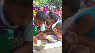 Hilsa fish head gravy Eating by Whole Village People bengalifood eating food hilsa elishfish [upl. by Ninnetta]