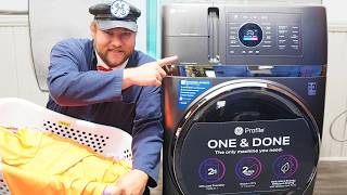 The Best Washer Dryer EVER The Ultimate GE 2in1washer Dryer Combo Test amp Review [upl. by Modie371]