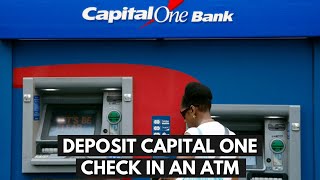 How To Deposit a Capital One Check In An ATM [upl. by Ahsilav]