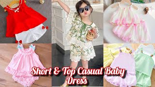 Specially 5 To 10 Year Old Casual Kids Wear amp Design  Casual Cotton Short amp Top Frock for Baby Girl [upl. by Nastassia]