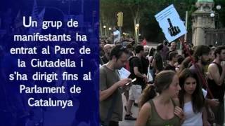 19 J Manifestació Barcelona 400 mil persones Tensió bombers Mossos [upl. by Ssepmet]