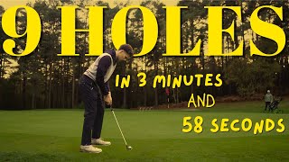 9 Holes of Golf in 3 Minutes and 58 Seconds break 45 [upl. by Brozak]