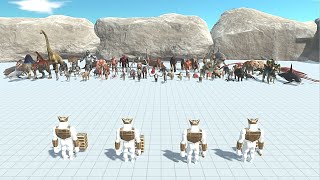 4 ALBINO GHOR HAMMER VS FACTION  Animal Revolt Battle Simulator [upl. by Annahc]