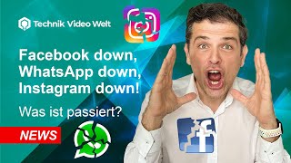 Facebook Instagram und WhatsApp down  Was ist passiert [upl. by Gauthier]