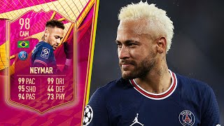 This Card is INSANE 😍 98 Futties Neymar Player Review FIFA 22 Ultimate Team [upl. by Ebby]