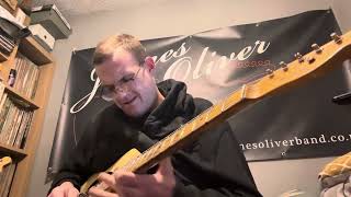 James Oliver king Freddie c blues backing track telecaster guitar [upl. by Anavrin]