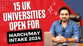 MarchMay Intake 2024 Open  15 Universities List  Studify UK USA CANADA [upl. by Willamina13]