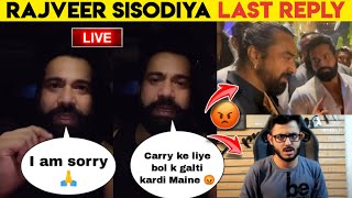 Rajveer fitness ANGRY REPLY 🔴to his haters amp apologize to everyonerajveer fitness on carryminati [upl. by Freytag]