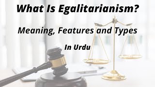 What Is Egalitarianism Meaning Concept and Types [upl. by Anahgem225]