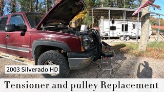 Silverado idler and tensioner Replacement [upl. by Natasha182]