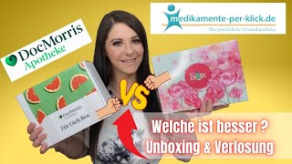 DocMorris Für dich Box vs Medikamente per Klick Box Frühjahr 2021  Unboxing amp VERLOSUNG [upl. by Ajnek]