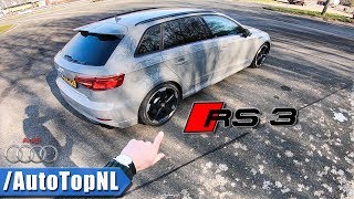 Audi RS3 Sportback 2018 REVIEW POV Test Drive on AUTOBAHN by AutoTopNL [upl. by Evangelist636]