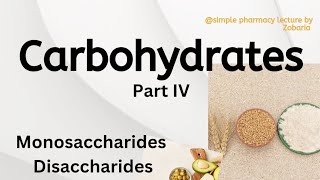 Carbohydrates  Monosaccharides Disaccharide biochemistry medical [upl. by Domingo882]