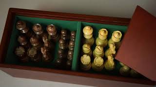 The House of Staunton Mahogany SlideTop Chess Box [upl. by Atsedom]