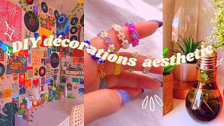 DIY DÉCORATIONS AESTHETIC pour chambre 2021 [upl. by Sperry]