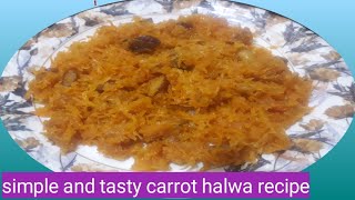 ಕ್ಯಾರೆಟ್ ಹಲ್ವಾ ರೆಸಿಪಿ ಕನ್ನಡದಲ್ಲಿ homemade carrot halwa recipe [upl. by Ronn962]