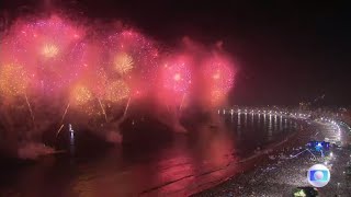 Fogos Réveillon Copacabana 20222023 Rio Brazil Fireworks New Years Eve HD [upl. by Aekerly805]