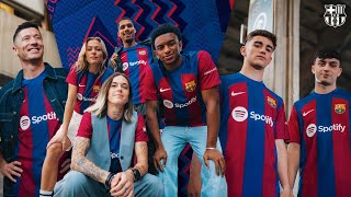 🔥 FC BARCELONA NEW HOME KIT 20232024  Making Of 🔥 [upl. by Domella]