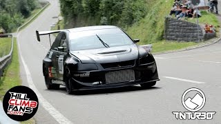 Mitsubishi Lancer Evo8  Roger Schnellmann  Hill Climb Saint Ursanne 2014 [upl. by Sidoon]