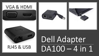 Dell DA100 USB 30 MultiAdapter 4 in 1 [upl. by Yeung]