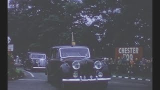 Queen at Ledsham station little Sutton 1957 [upl. by Ramyaj]