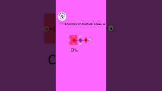 Condensed Structural Formula❤️  YouTube shorts chemistry education chemtherapy [upl. by Elletsirhc978]