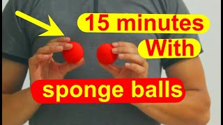 magic trick revealed  15 minutes With sponge balls magic tricks [upl. by Stets333]