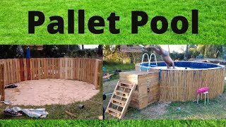 Transforming Pallets into an AboveGround Pool A BudgetFriendly DIY Oasis [upl. by Polinski927]