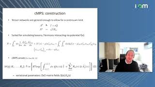 Frank Verstraete quotAlgorithms for continuous matrix product statesquot [upl. by Kirwin]