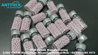 PCR Bead Manufacturing Lyophilized Bead Large Scale Production  Lyobeads Forming System  ANTITECK [upl. by Niffirg]