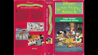 Disneys Sing Along Songs Very Merry Christmas Songs 1988 VHS [upl. by O'Driscoll53]