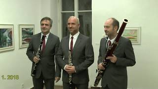 Pražské dechové trio Heroldův sál RG Rakovník 11 1 2018 [upl. by Forrest738]