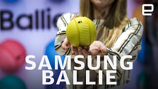 Samsung Ballie first look at CES 2020 [upl. by Sej]