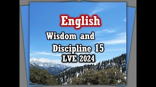 Wisdom and Discipline 15 [upl. by Biegel]