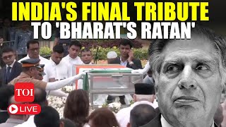 LIVE  RATAN TATA Draped In Tricolour India Bids Farewell To Rare Gem  Mumbai  Final Rites [upl. by Adnuhsat498]