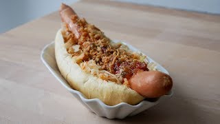 Hot Dogs mit Krautsalat amp Sweet Relish  Coleslaw Hot Dogs with Sweet Relish  ENG SUBS [upl. by Zulema]