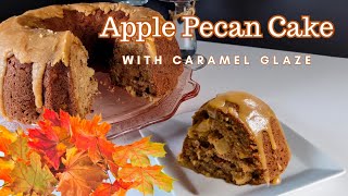 Apple Pecan Cake with Caramel Glaze [upl. by Karlens]