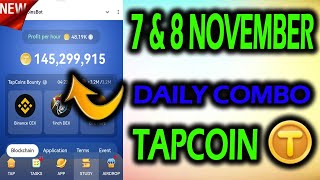 Tap Coin Daily Bounty 7 November  Tap Coin Daily Combo Today 8 November [upl. by Missi]