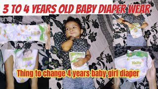 How to wear 4years old baby girl diaper routineHow to change diapertips and tricks Mirhaoman20 [upl. by Ennoryt]