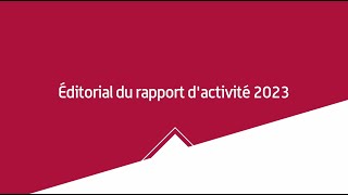 Éditorial du rapport dactivité 2023 de lANSM [upl. by Beesley441]