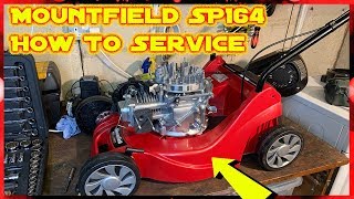 Mountfield SP164 Petrol Lawnmower How To Service ST120 Engine WBE120 Engine [upl. by Irolav]