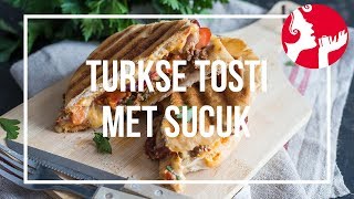 Turkse tosti met sucuk  OhMyFoodness [upl. by Gibbie112]