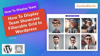 how to display team showcase filterable grid in wordpress [upl. by Lacie]