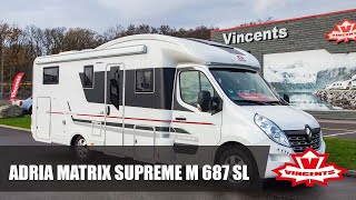 Så fungerar ADRIA MATRIX SUPREME M 687 SL  Vincents Husbil amp Husvagn [upl. by Mahau]