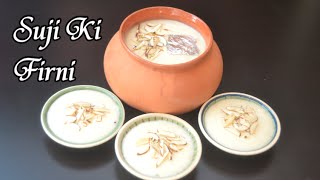 Suji ki Firni  Ramadan Recipe [upl. by Ynohtona268]