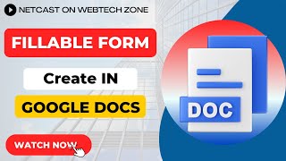 How To Create An Online Fillable Form In Google Docs [upl. by Aynam]