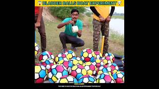 🤯Homemade Bladder Ball Boat😱ByMRINDIANHACKER CrazyXYZ MrBeast shorts [upl. by Aelhsa]