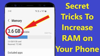 Secret Tricks To Increase RAM On Your Android Phone  Howtosolveit [upl. by Norahs61]