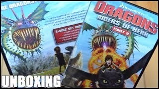 DRAGONS RIDERS OF BERK PART 2 DVD UNBOXING [upl. by Asereht]