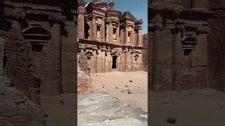 Petra Jordan travel explore jordan petra monastery history romans architecture ancient [upl. by Repmek]